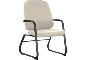 Cadeira_fixa_Maxxer_para_obeso_150kg_Frisokar_estrutura_preta_assento_encosto_areia1