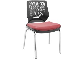 Cadeira_fixa_beezi_82003_4_pés_cromada_sem_braços_encosto_preto_assento_vinil_vermelho