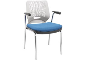 Cadeira_fixa_beezi_82003_estrutura_4_pés_cromada_com_braços_encosto_branco_assento_poliéster_azul