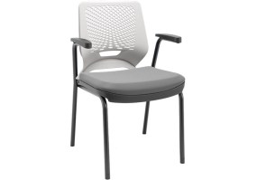 Cadeira_fixa_beezi_82003_estrutura_4_pés_cromada_com_braços_encosto_branco_assento_vinil_cinza
