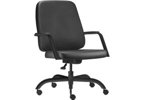 Cadeira_giratória_Diretor_Maxxer_plus_size_150kg_Frisokar_com_braços_base_preta_couro_ecológico_preto