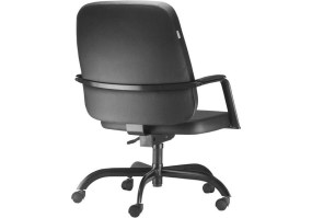 Cadeira_giratória_Diretor_Maxxer_plus_size_150kg_Frisokar_com_braços_base_preta_couro_ecológico_preto_costas