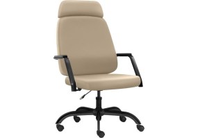 Cadeira_giratória_Diretor_Maxxer_plus_size_150kg_Frisokar_com_braços_com_apoio_de_ccabeça_couro_ecológico_bege