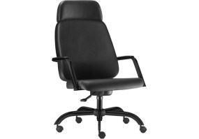 Cadeira_giratória_Diretor_Maxxer_plus_size_150kg_Frisokar_com_braços_com_apoio_de_ccabeça_couro_ecológico_preto