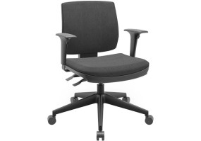 Cadeira_giratória_brizza_soft_executiva_89006_braço_regulável_base_itália_back_system_poliéster_cinza