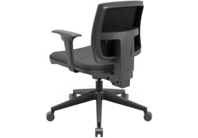 Cadeira_giratória_brizza_soft_executiva_89006_braço_regulável_base_itália_back_system_poliéster_cinza_costas