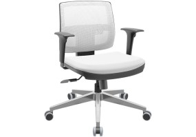 Cadeira_giratória_brizza_tela_executiva_89001_braço_regulável_base_aluminio_relax_assento_vinil_branco_encosto_branco