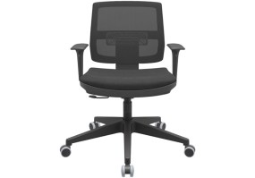 Cadeira_giratória_brizza_tela_executiva_89001_braço_regulável_base_itália_relax_poliéster_preto