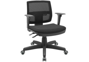 Cadeira_giratória_brizza_tela_executiva_89001_braço_regulável_base_standard_diretor_PU_back_system_poliéster_preto