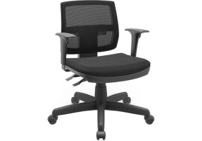 Cadeira_giratória_brizza_tela_executiva_89001_braço_regulável_base_standard_diretor_back_system_poliéster_preto