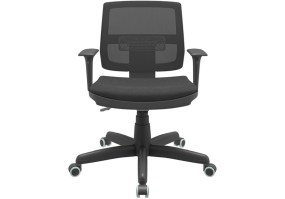 Cadeira_giratória_brizza_tela_executiva_89001_braço_regulável_base_standard_diretor_back_system_poliéster_preto_frente