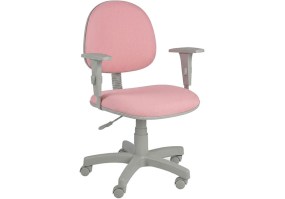 Cadeira_giratória_executiva_base_cinza_braços_reguláveis_cinza_tecido_rosa