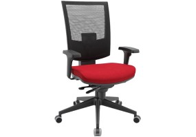 Cadeira_giratória_flash_tela_76000_braço_regulável_base_itália_slider_assento_poliéster_vermelho_encosto_preto