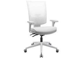 Cadeira_giratória_flash_tela_cinza_76001_braço_regulável_base_itália_cinza_back_system_assento_vinil_branco_encosto_branco