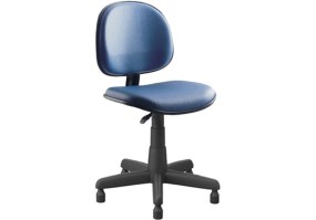 Cadeira_giratória_para_costureira_Executiva_com_lâmina_com_sapatas_couríssimo_azul