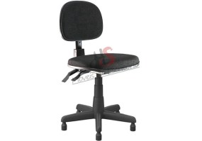 Cadeira_giratória_para_costureira_Secretária_back_system_com_sapatas_tecido_preto_lado