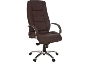 Cadeira_giratória_presidente_BLM2311P_couro_ecológico_marrom_base_cromada