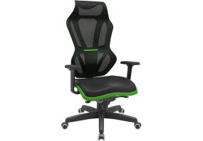 Cadeira_giratória_vizon_DZ_tela_80001_base_standard_braços_3D_shift_syncron_tela_preta_detalhe_verde
