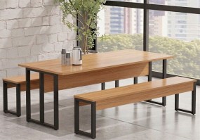 Conjunto_refeitório_com_cadeiras_pé_industrial_preto_tampo_Lisboa