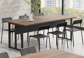 Conjunto_refeitório_com_cadeiras_pé_industrial_preto_tampo_nogal_málafa9