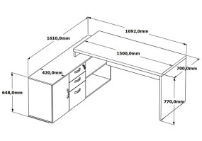 Mesa-reta-com-Credenza-M40-pé-retangular-Nogal-Maranello-medidas1