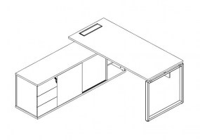 Mesa_Executiva_Esquerda_pé_quadro_com_credenza_LXP1830_Lexus_Prime_GebbWork_HS_Móveis1