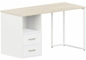 Mesa_reta_viena_pe_industrial_com_02_gavetas_Maranello_dubai_branco