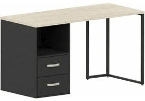 Mesa_reta_viena_pe_industrial_com_02_gavetas_Maranello_dubai_preto